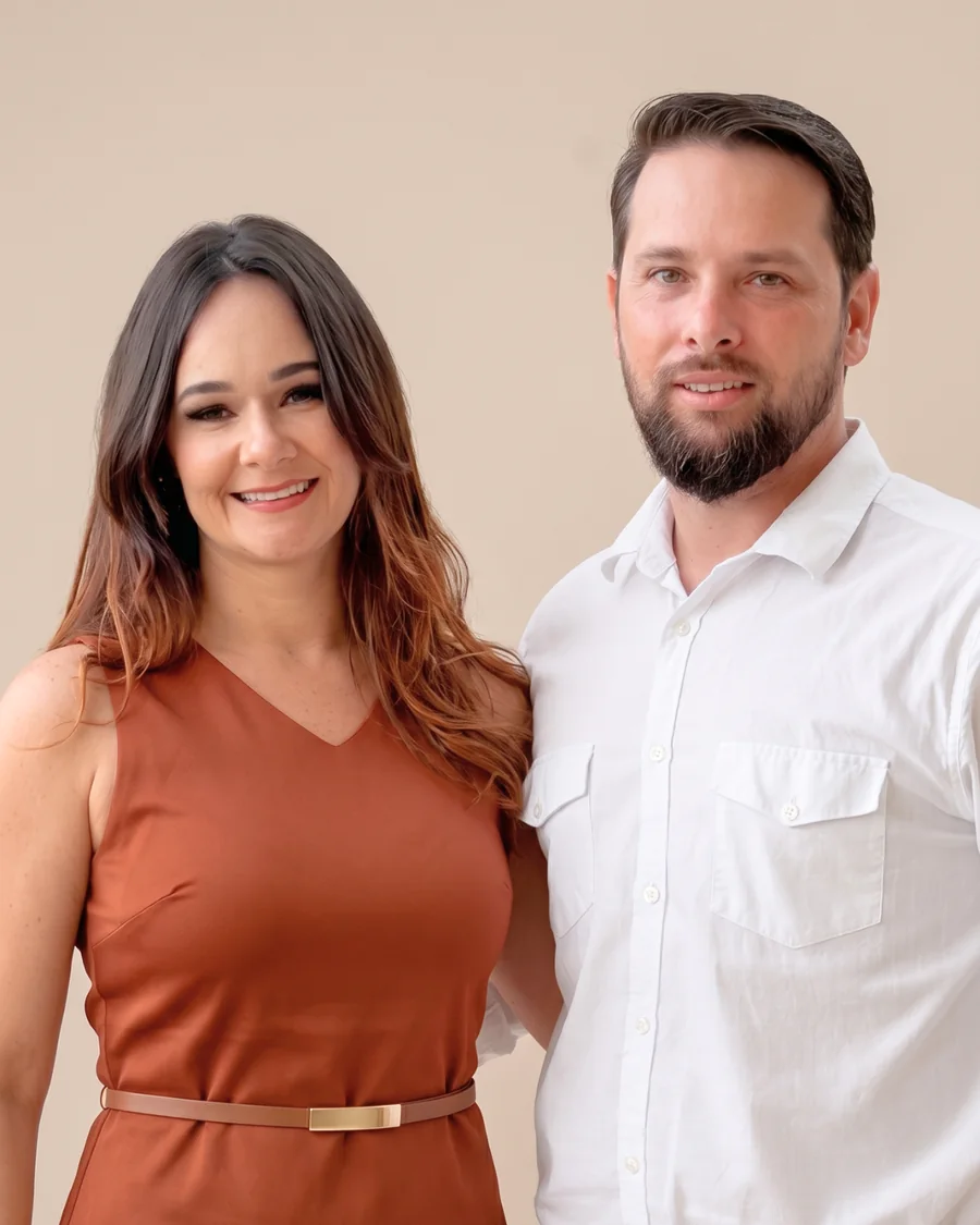 Felipe e Evelise, sócios da Comunika